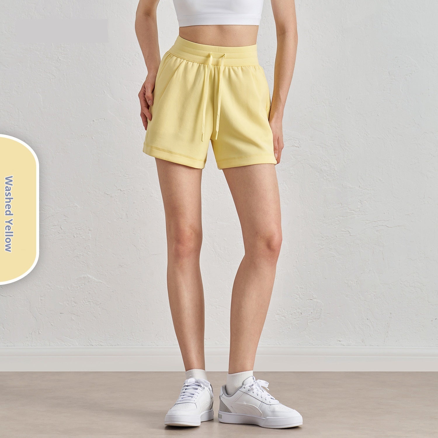 Air Layer Loose And Simple Yoga Shorts