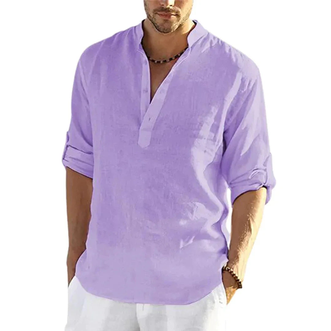 Loose Stand Collar Shirt - MBM INTERNATIONAL HOLDING