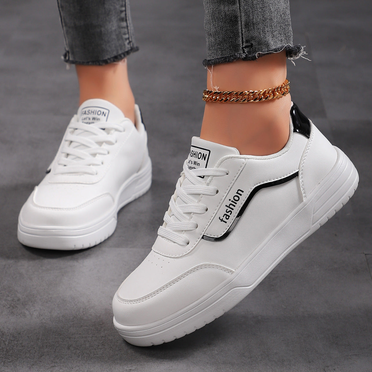 أحذية لوحية نسائية قابلة للتنفس للطلاب