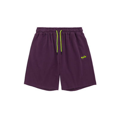Neon drawstring stretch shorts