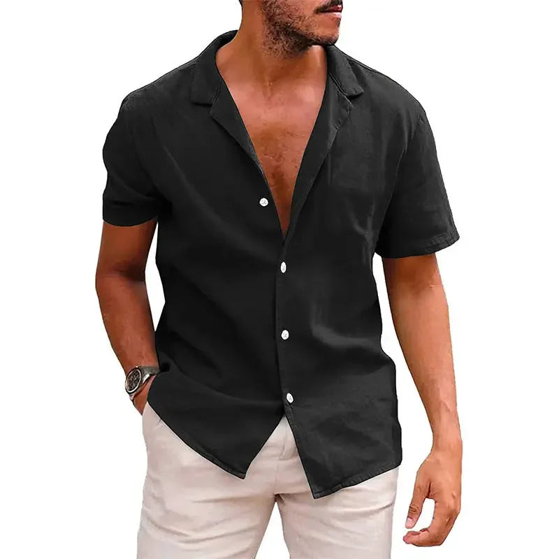 Short Sleeve Beach Shirt Summer - MBM INTERNATIONAL HOLDING