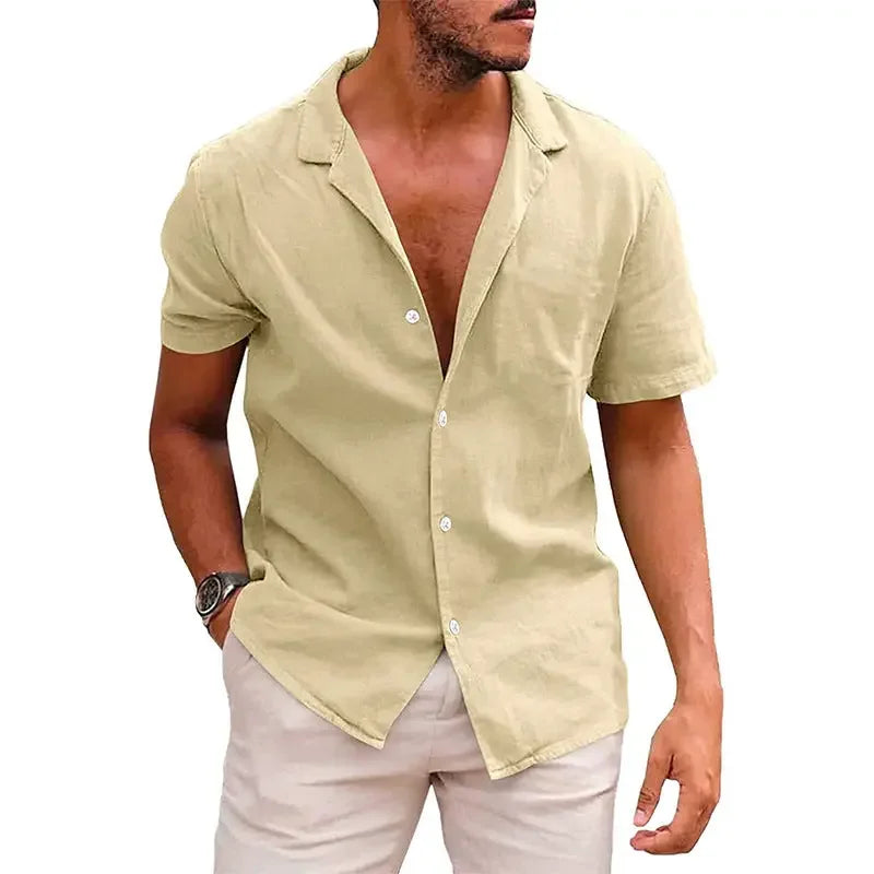 Short Sleeve Beach Shirt Summer - MBM INTERNATIONAL HOLDING