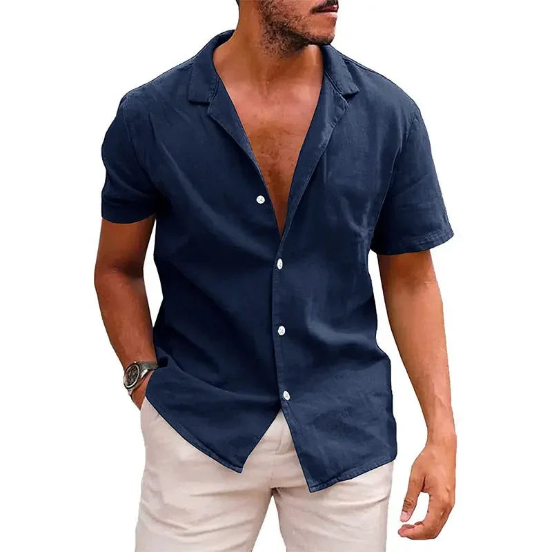 Short Sleeve Beach Shirt Summer - MBM INTERNATIONAL HOLDING