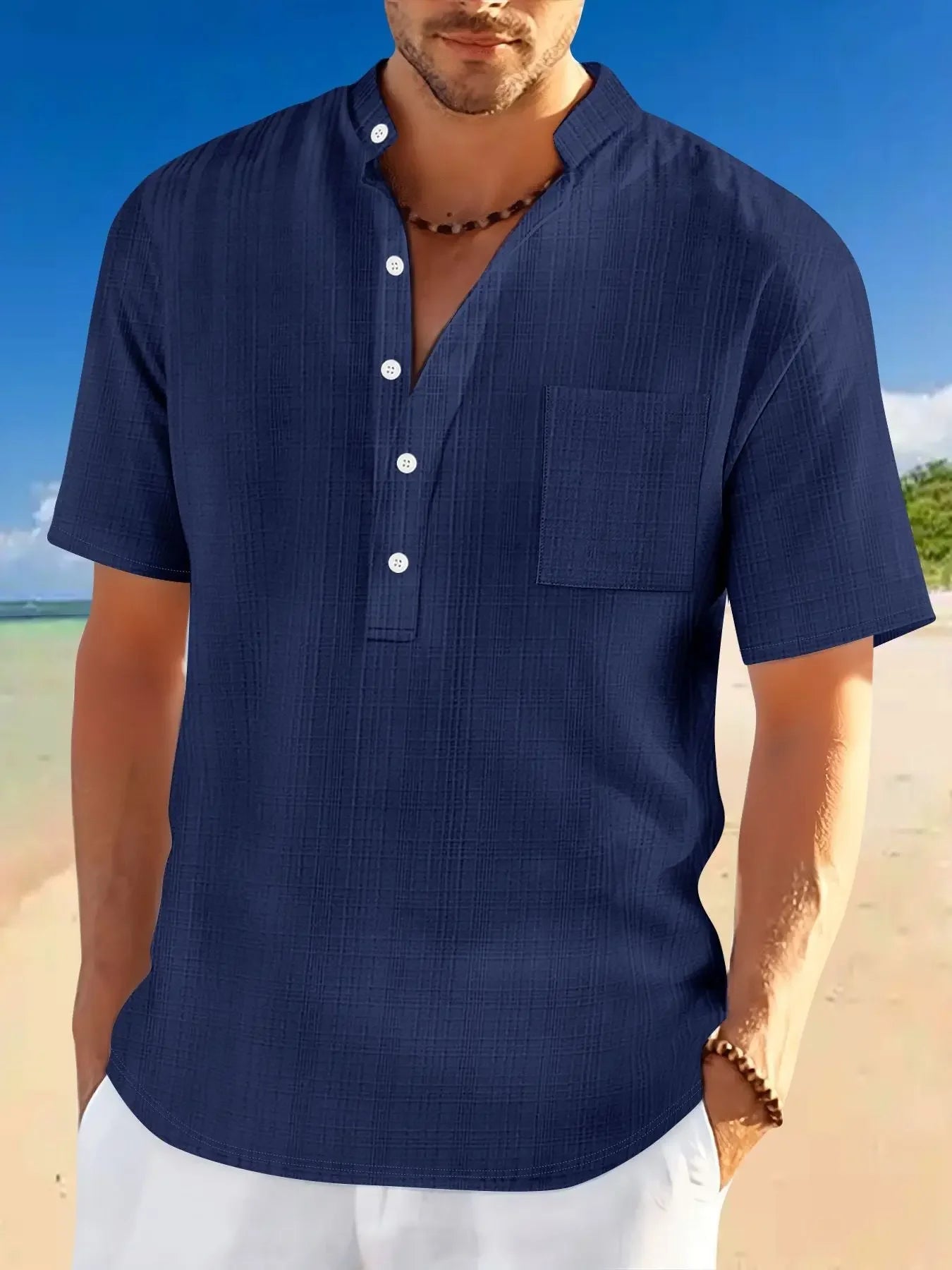 Short Sleeve Loose Leisure Vacation - MBM INTERNATIONAL HOLDING