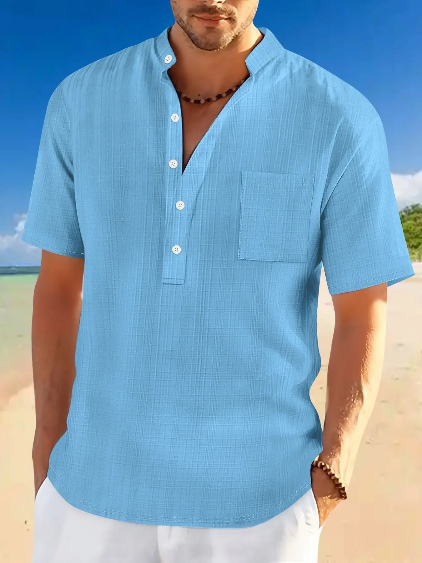 Short Sleeve Loose Leisure Vacation - MBM INTERNATIONAL HOLDING