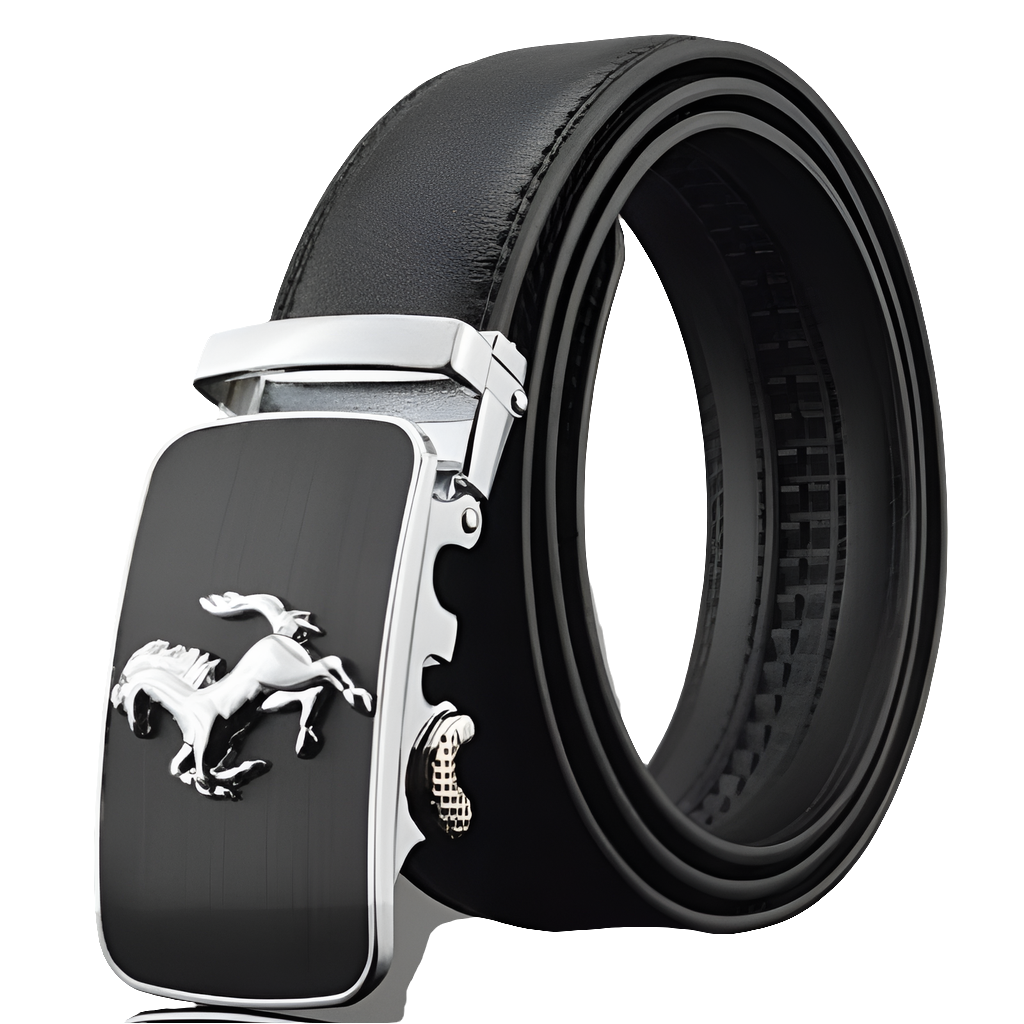 Automatic Buckle Leather Belts - MBM INTERNATIONAL HOLDING
