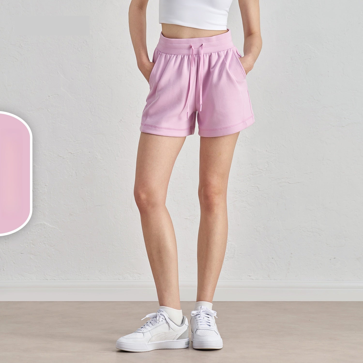 Air Layer Loose And Simple Yoga Shorts