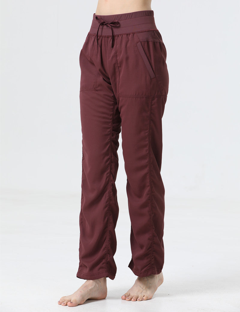 Women's Mid Waist Casual Slimming Workout Pants