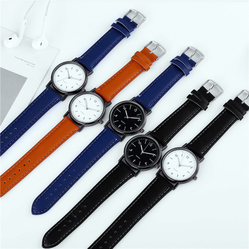 Luminous quartz wristwatch