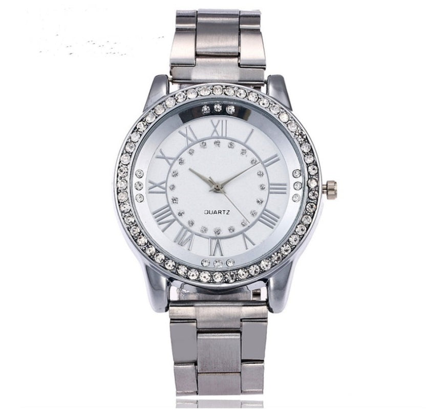 Rhinestone Quartz Watch