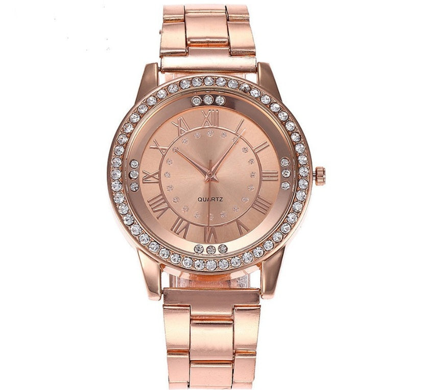 Rhinestone Quartz Watch