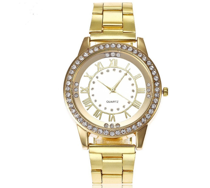 Rhinestone Quartz Watch