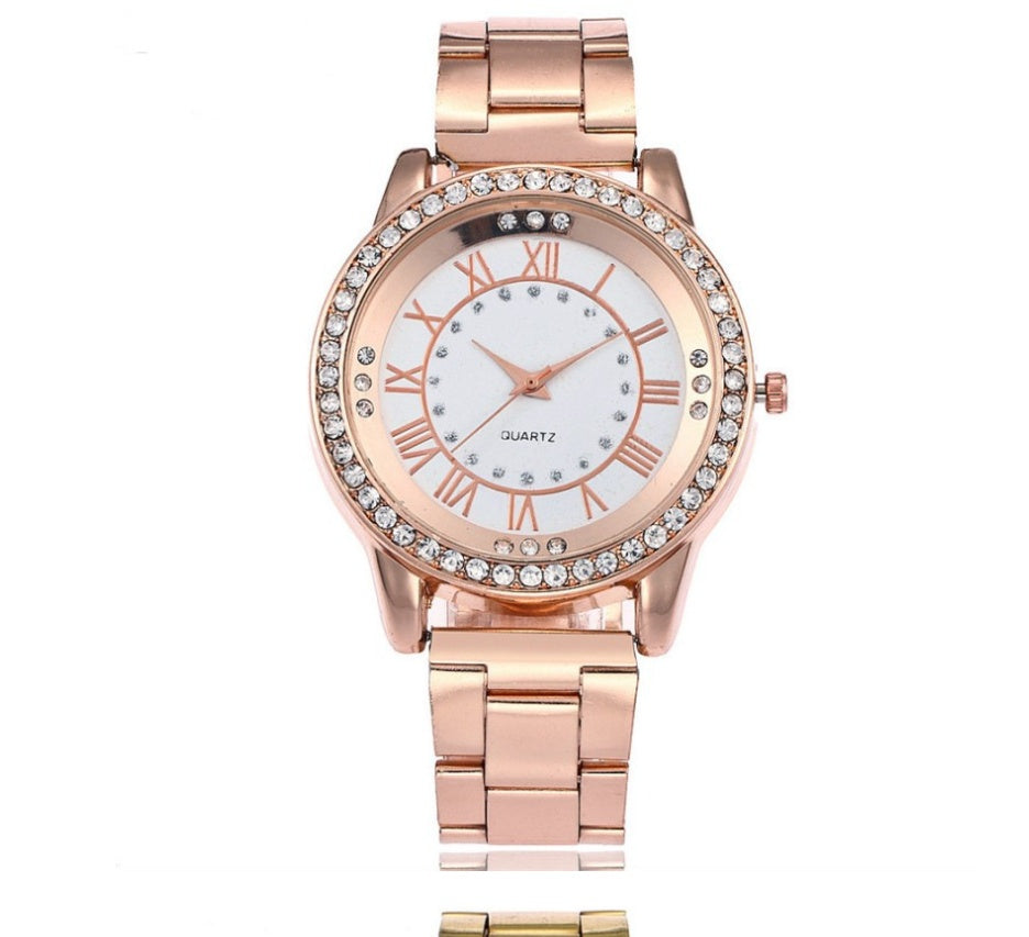Rhinestone Quartz Watch
