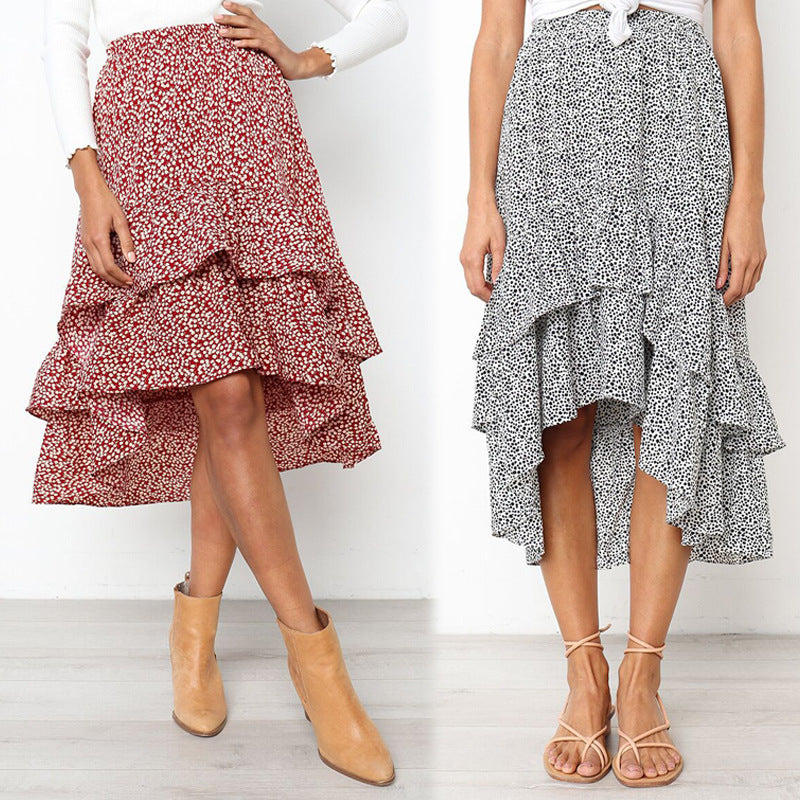 Women's new winter floral skirt