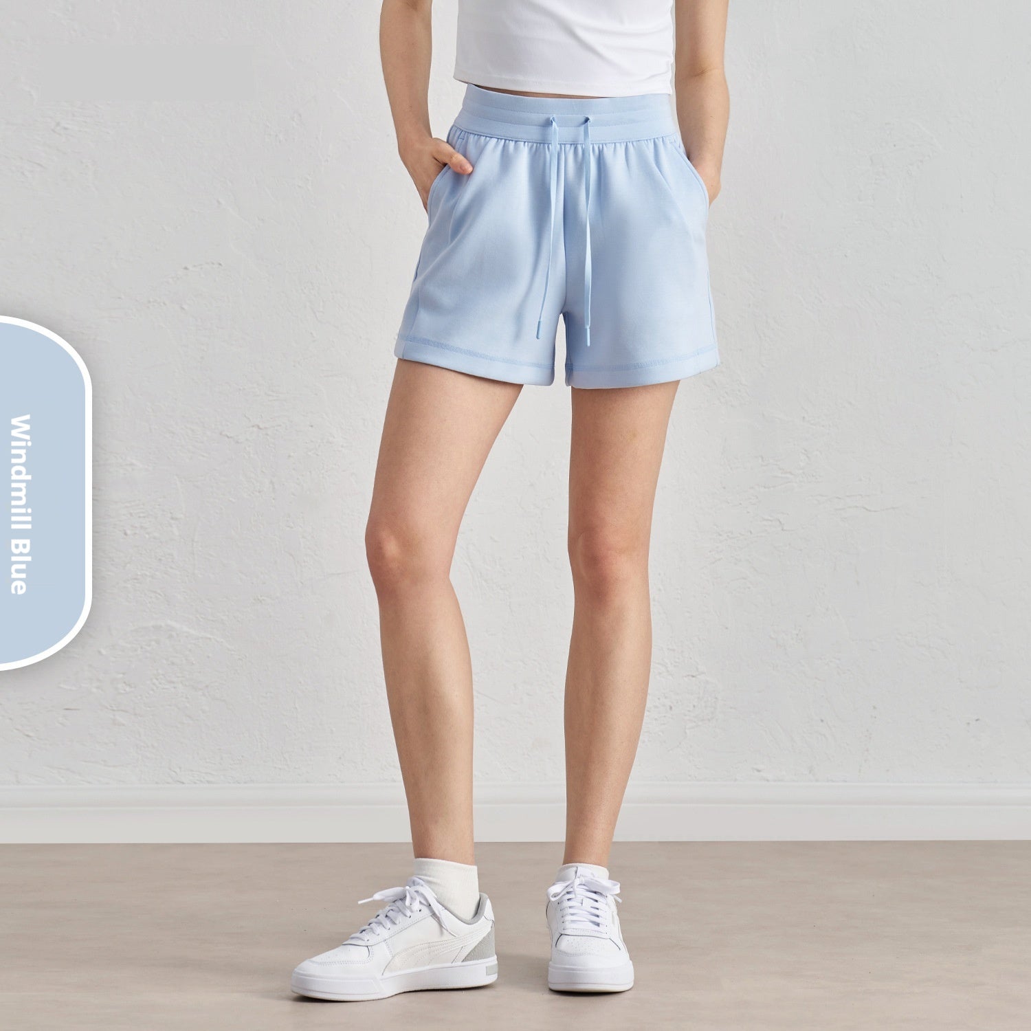 Air Layer Loose And Simple Yoga Shorts