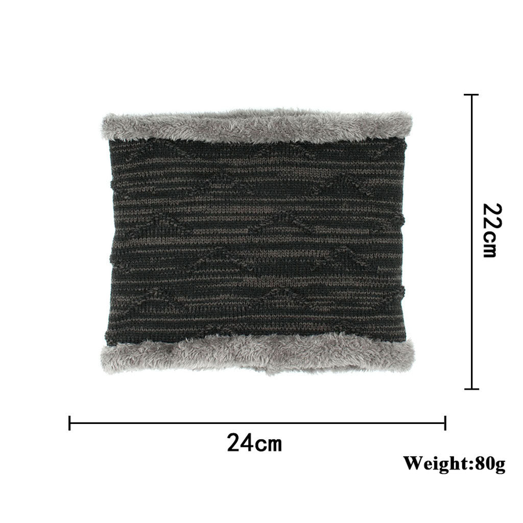 Diagonal hook hat bib knitted woolen hat