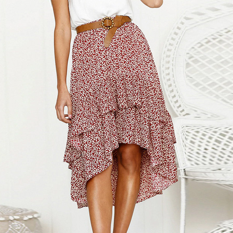 Women's new winter floral skirt