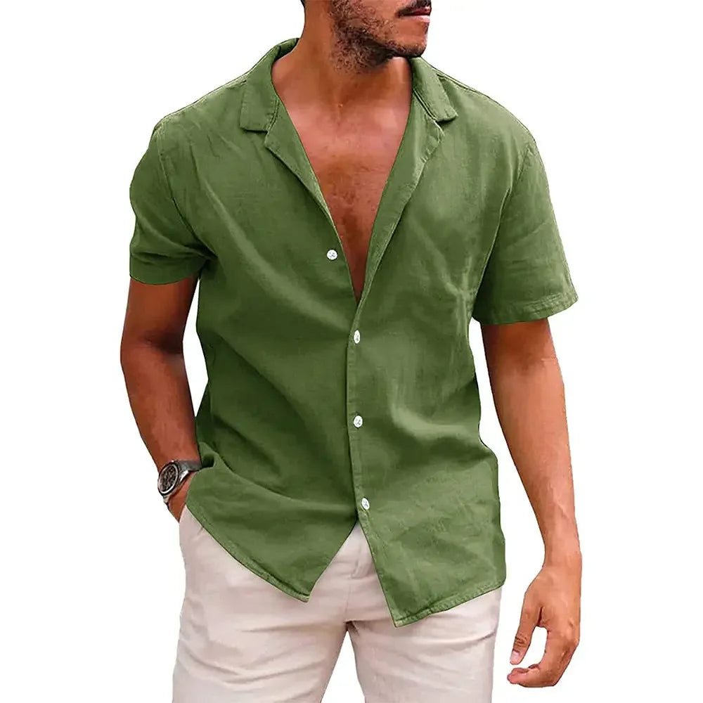 Short Sleeve Beach Shirt Summer - MBM INTERNATIONAL HOLDING