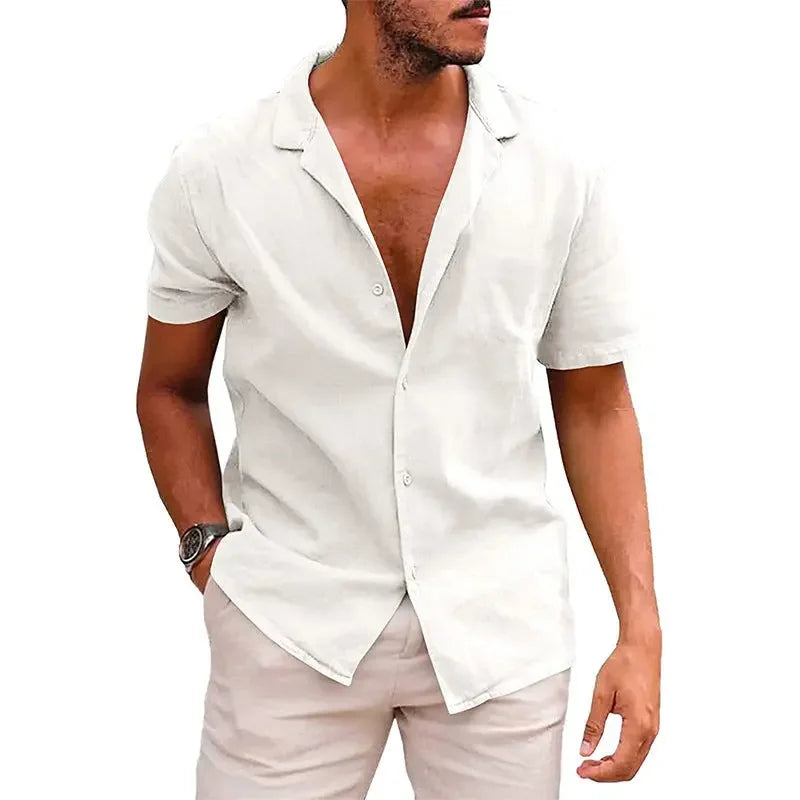 Short Sleeve Beach Shirt Summer - MBM INTERNATIONAL HOLDING