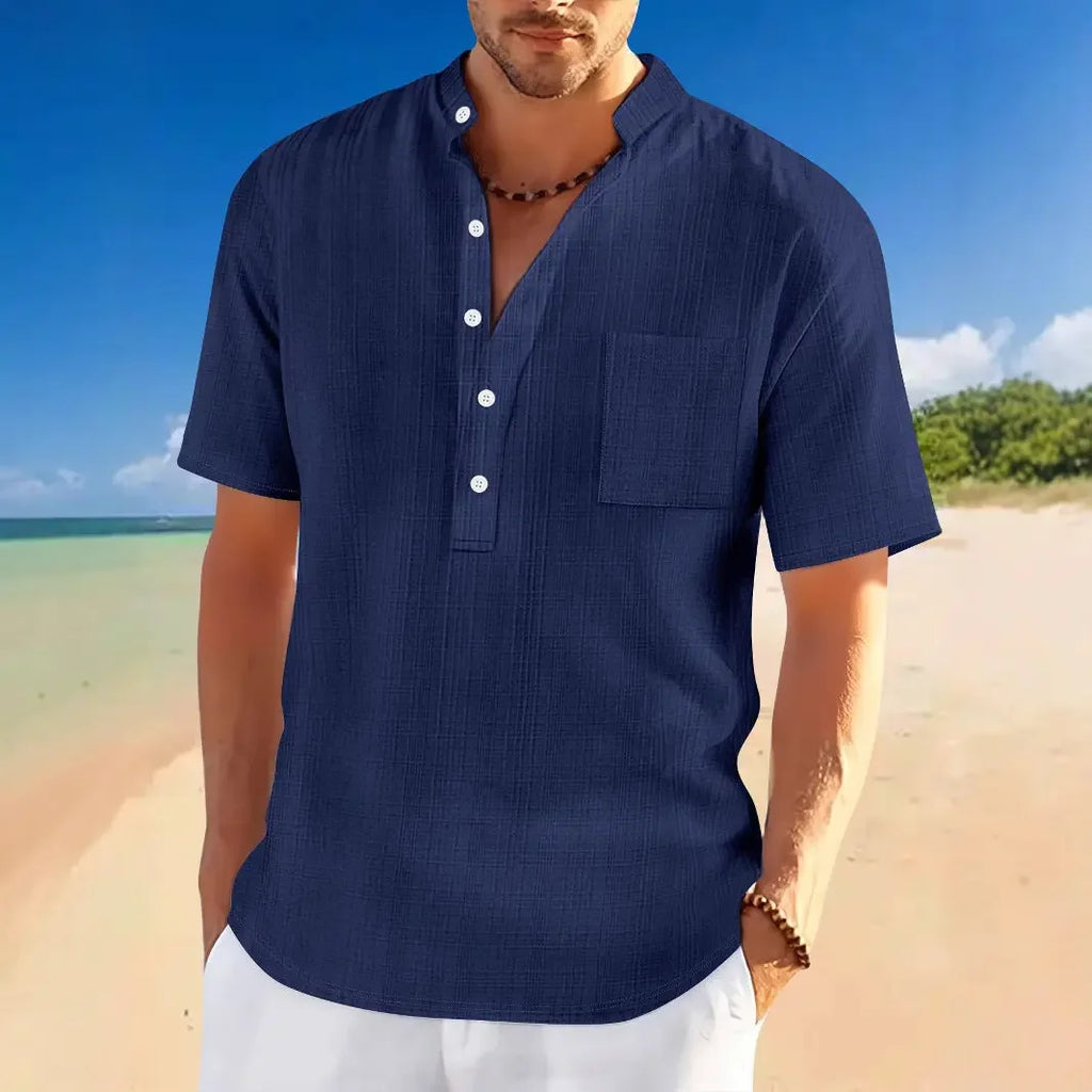 Short Sleeve Loose Leisure Vacation - MBM INTERNATIONAL HOLDING