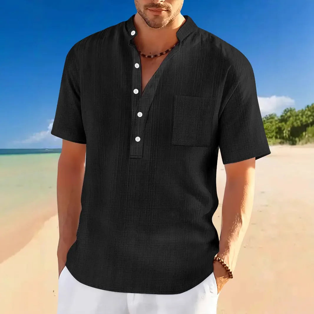 Short Sleeve Loose Leisure Vacation - MBM INTERNATIONAL HOLDING