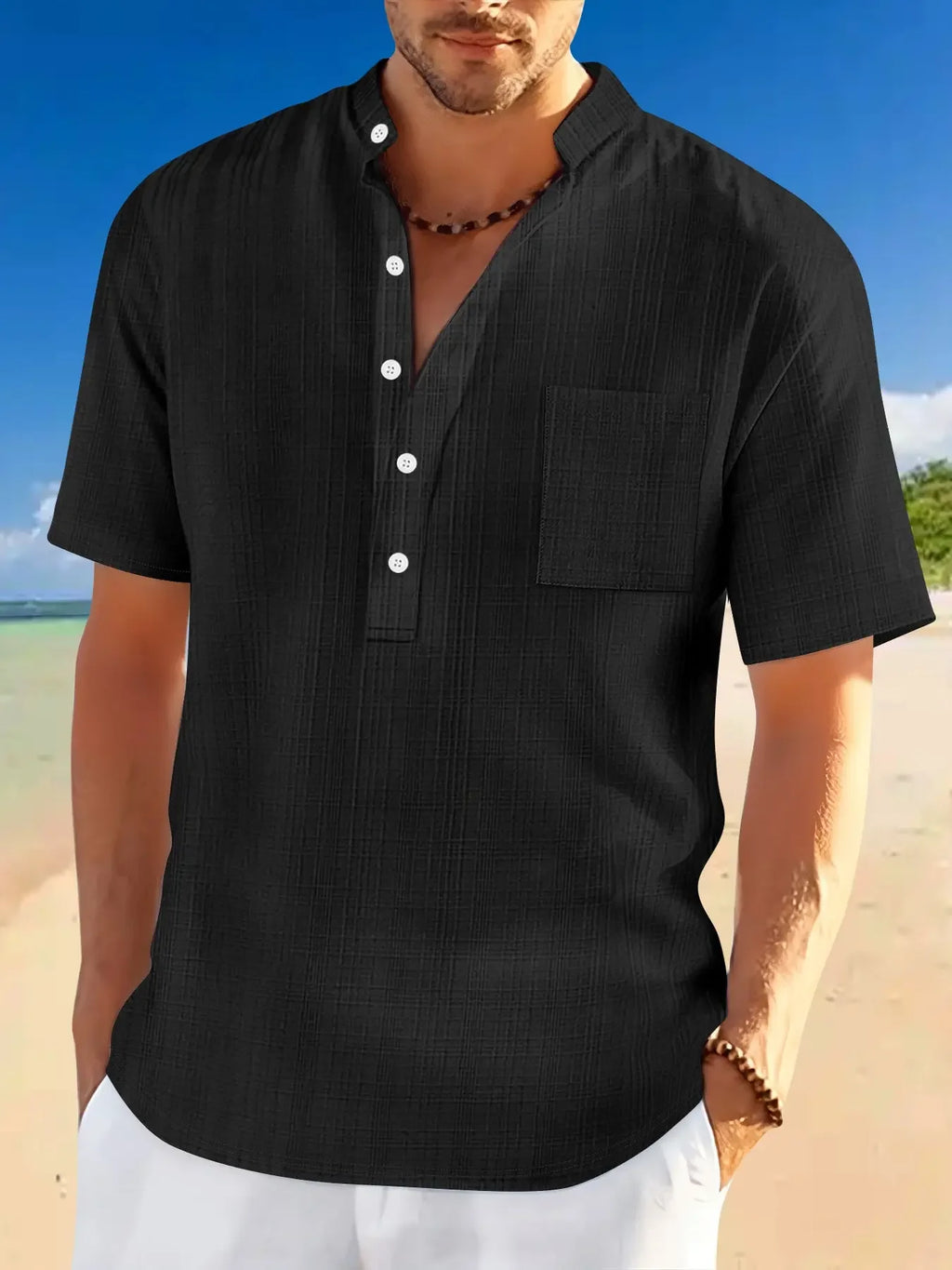 Short Sleeve Loose Leisure Vacation - MBM INTERNATIONAL HOLDING