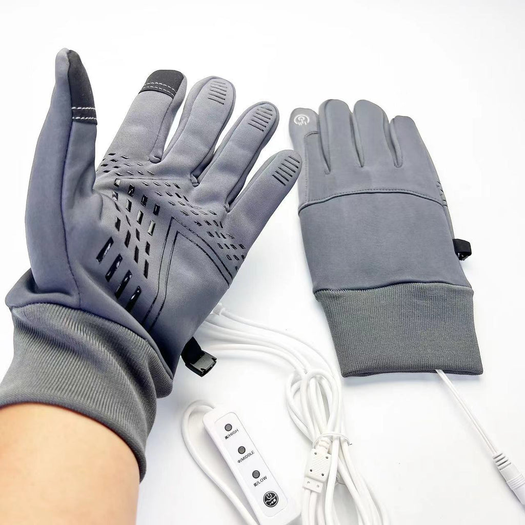 heated gloves bicycle Volt Frostie II Lightweight Leather Heated protect and provide grip S20 Breathable Heated Cycling Gloves