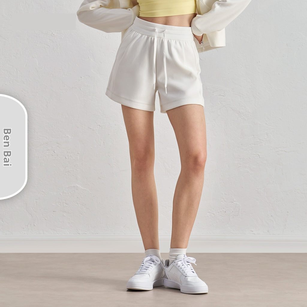 Air Layer Loose And Simple Yoga Shorts